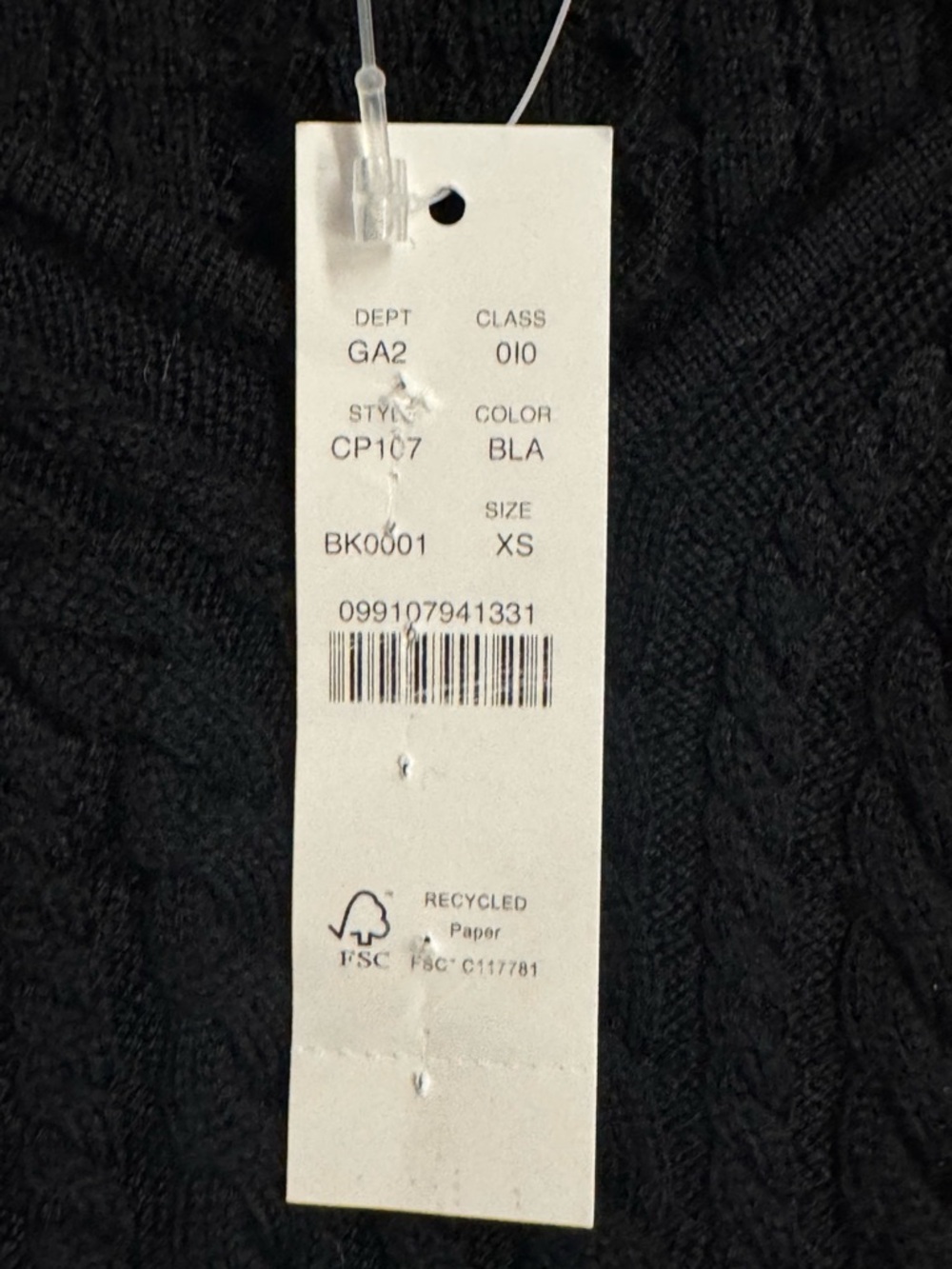 New! J.Crew Cable-knit wide V-neck sweater in merino wool - Picture 6 of 8